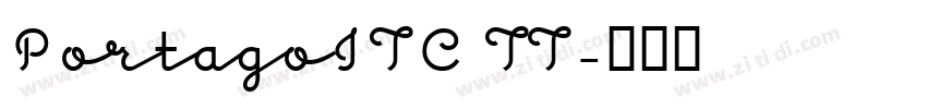 PortagoITC TT字体转换
